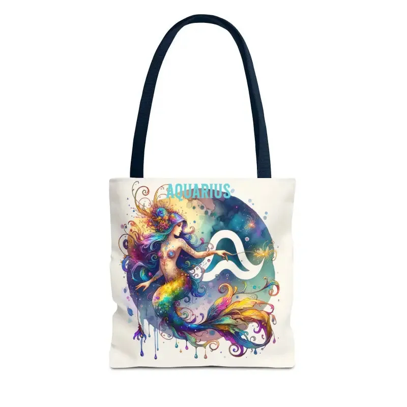 Aquarius Zodiac Tote Bag for Everyday Vibes