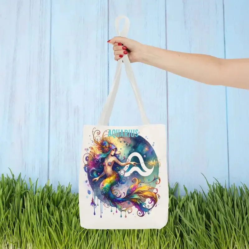Aquarius Zodiac Tote Bag for Everyday Vibes