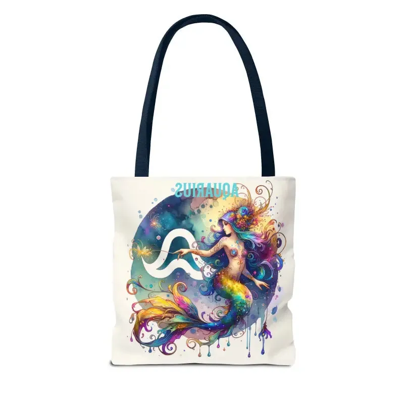 Aquarius Zodiac Tote Bag for Everyday Vibes