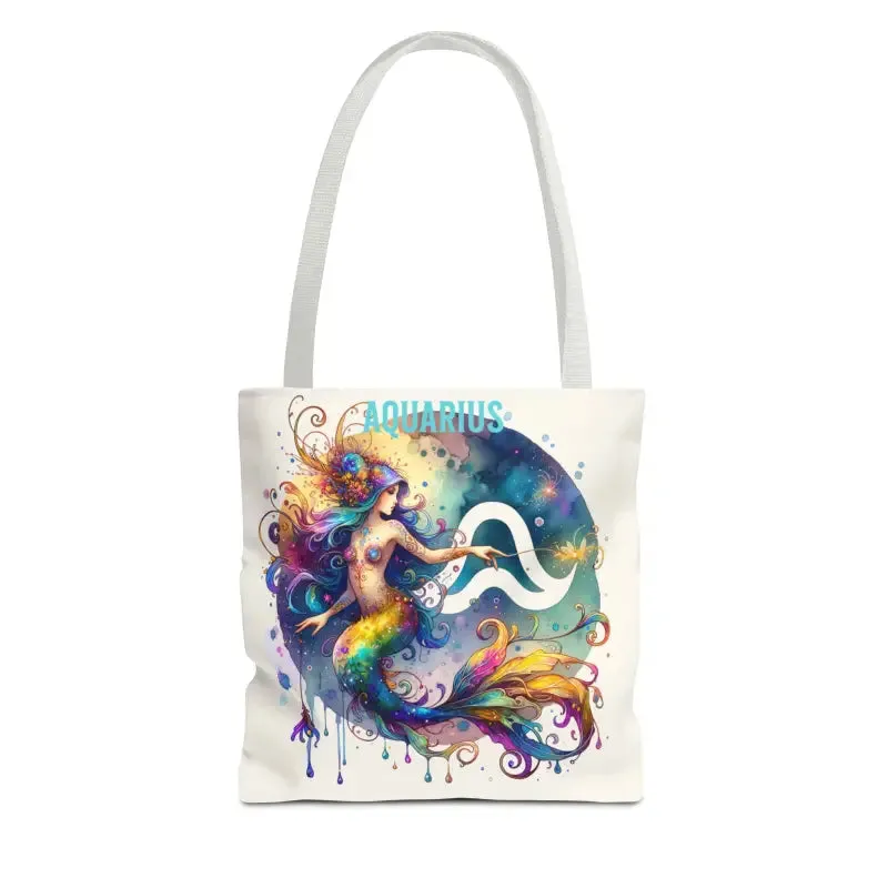 Aquarius Zodiac Tote Bag for Everyday Vibes