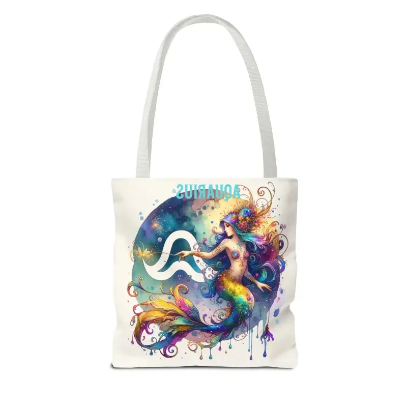 Aquarius Zodiac Tote Bag for Everyday Vibes