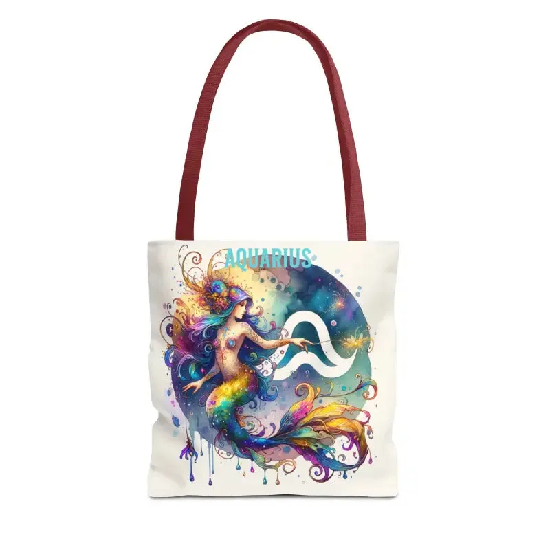 Aquarius Zodiac Tote Bag for Everyday Vibes