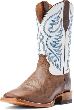 ARIAT Men`s Tanglewood Bone 11In Honorable Blue Top Cowboy Boot