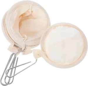 ARTIBETTER Pcs Handmade Coffee Filter Bag Thai Tea Hand Drip Flannel Drip Filter Soy Milk Bag Collapsible Reusable Portable for Travel