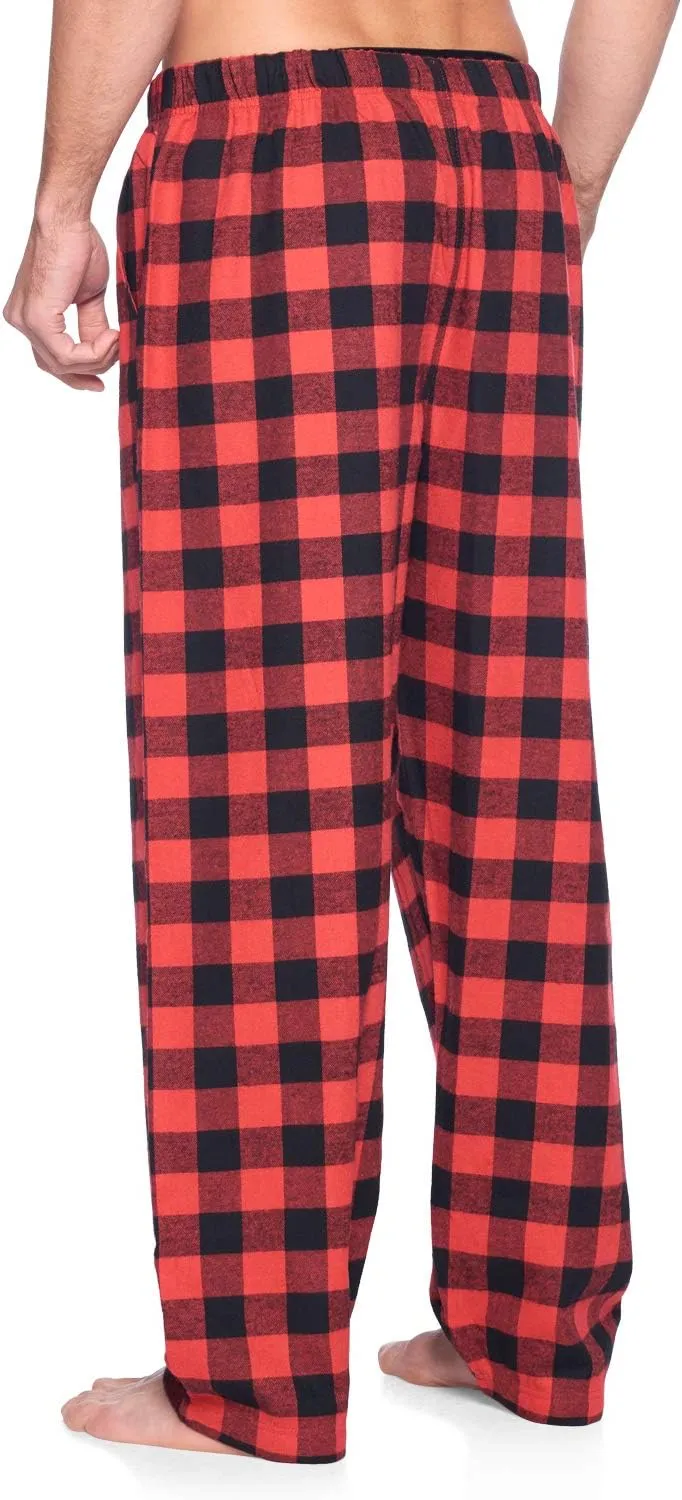 Ashford & Brooks Mens Super Soft Flannel Plaid Pajama Sleep Pants