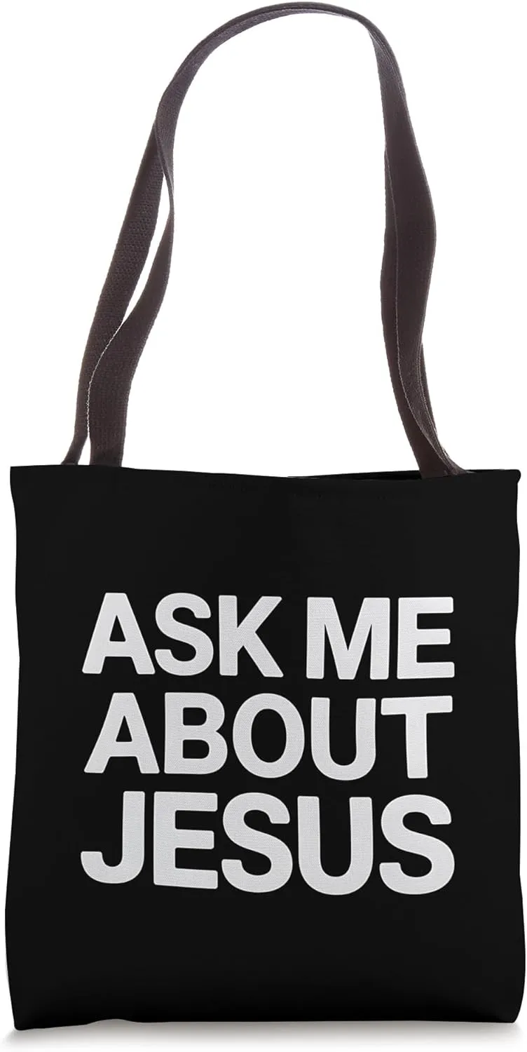 Ask About Christ Christian Sunday School Gift Tote Bag