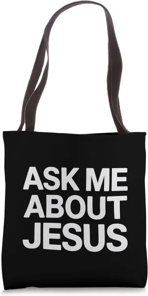 Ask About Christ Christian Sunday School Gift Tote Bag