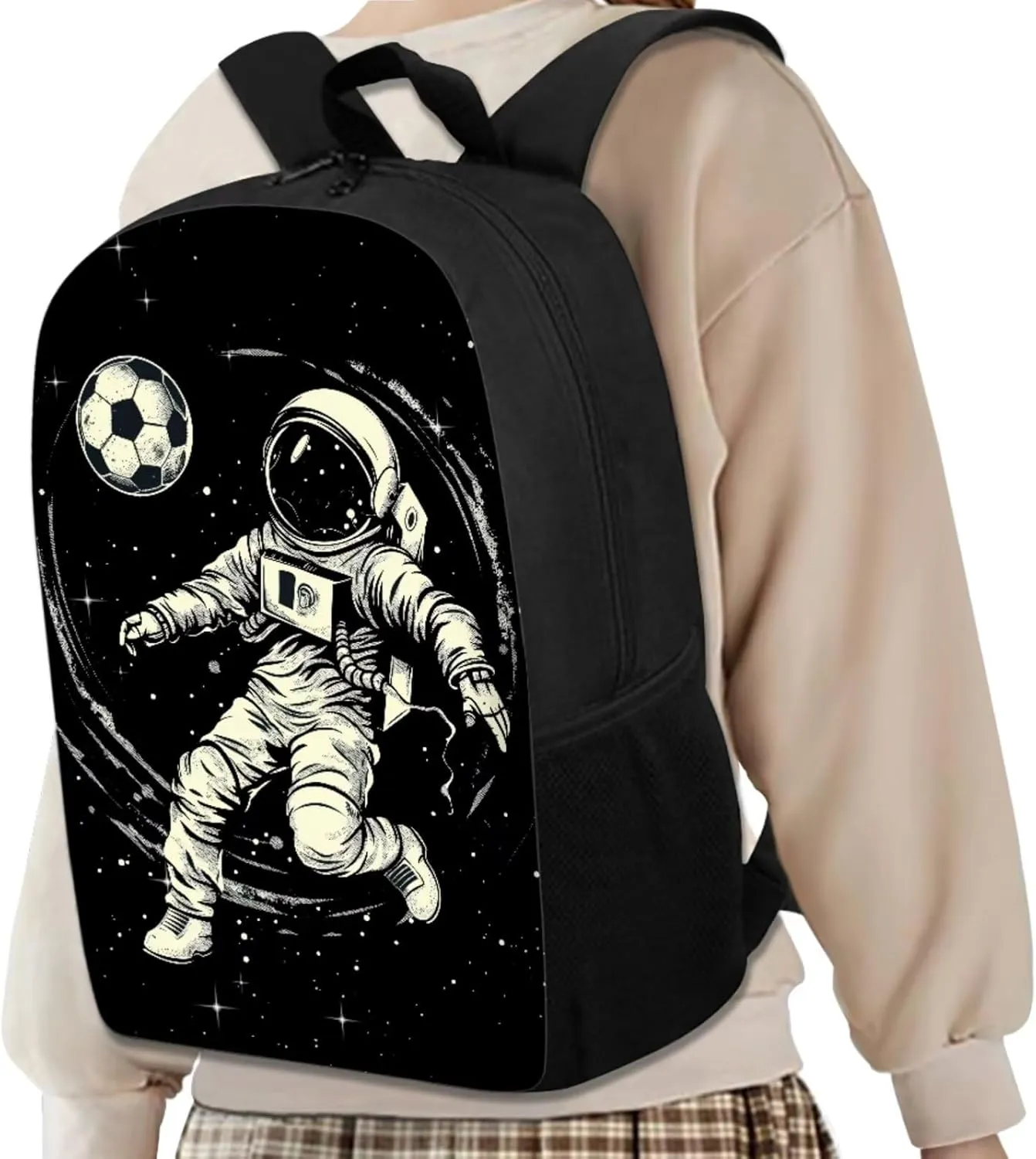 Astronaut Elementary School Backpack for Boys with Lunchbox and Pencil Case 4 Pcs Cool Backpacks for Boys Kids Bookbags with Padded Straps School Bag for Students Hiking Daypacks