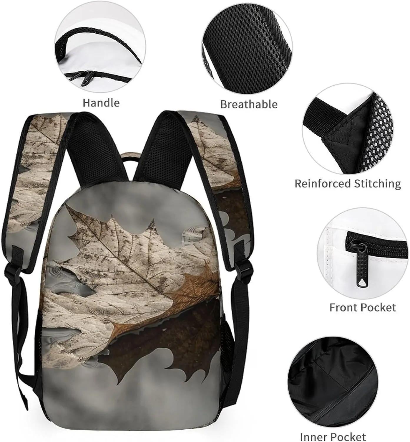 Backpack for Men Women Laptop Backpack An Old Withered Leaf Casual Daypack Laptop Bag for Travel