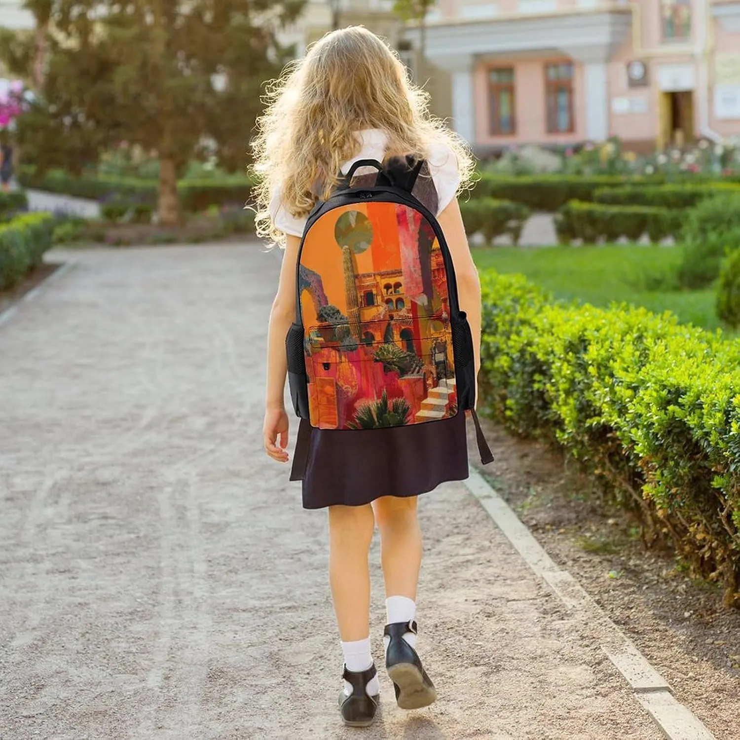 Backpack for Men Women Laptop Backpack Artistic Color Collage Casual Daypack Laptop Bag for Travel