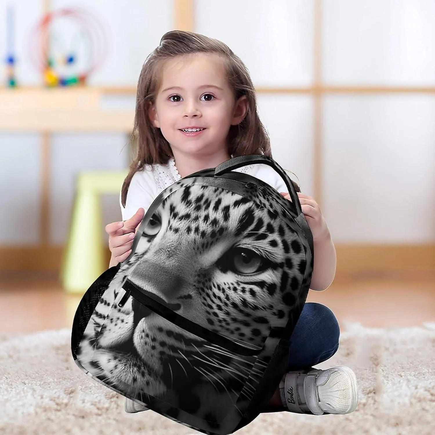 Backpack for Men Women Laptop Backpack Black And White Pattern Casual Daypack Laptop Bag for Travel