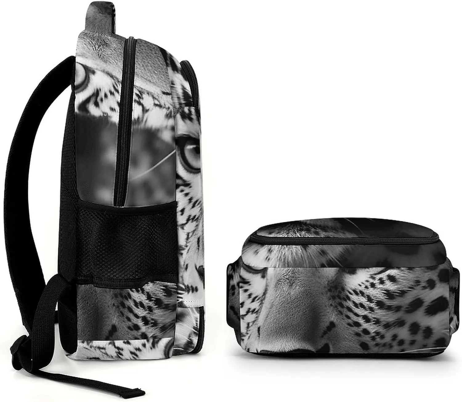 Backpack for Men Women Laptop Backpack Black And White Pattern Casual Daypack Laptop Bag for Travel