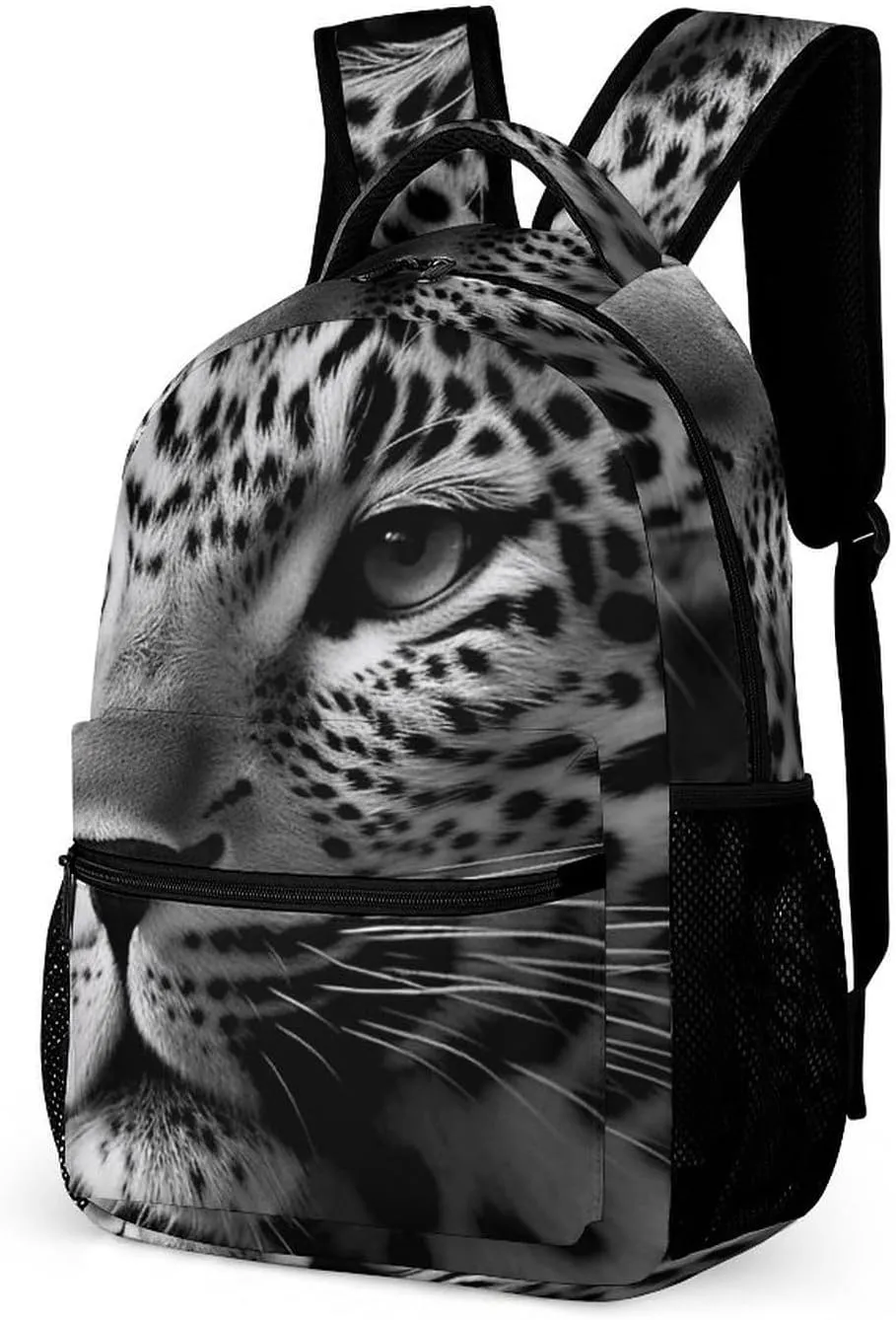 Backpack for Men Women Laptop Backpack Black And White Pattern Casual Daypack Laptop Bag for Travel