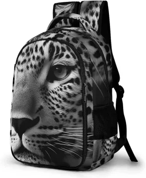 Backpack for Men Women Laptop Backpack Black And White Pattern Casual Daypack Laptop Bag for Travel