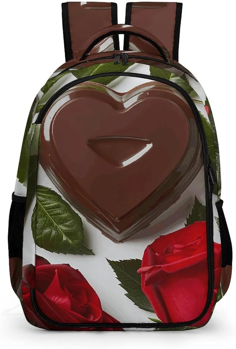 Backpack for Men Women Laptop Backpack Chocolate And Roses Casual Daypack Laptop Bag for Travel
