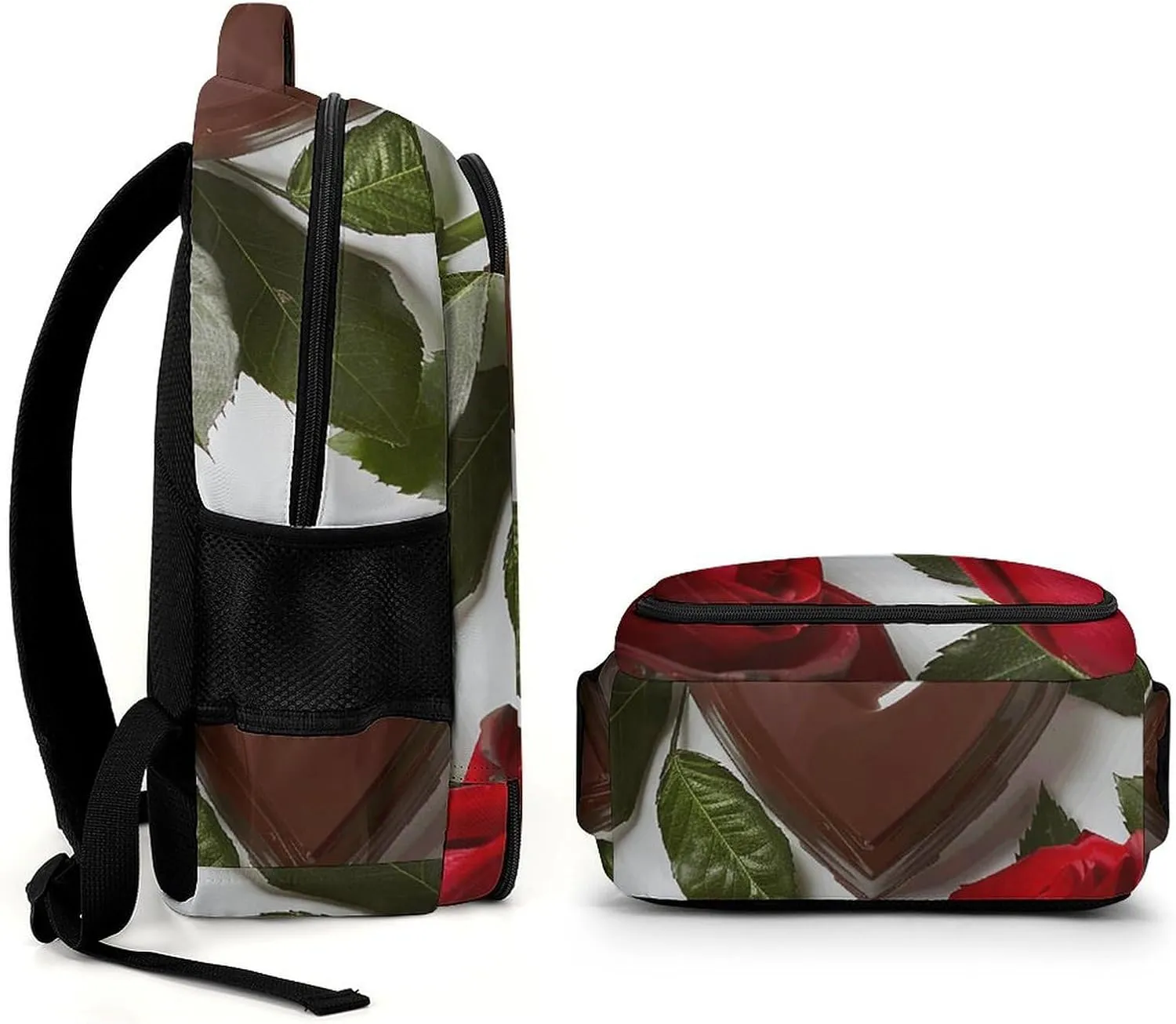 Backpack for Men Women Laptop Backpack Chocolate And Roses Casual Daypack Laptop Bag for Travel