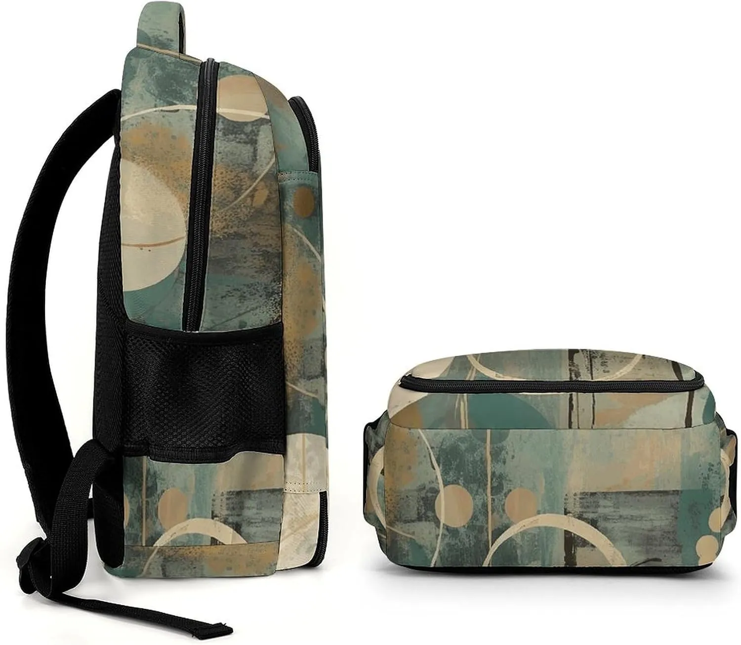 Backpack for Men Women Laptop Backpack Circles And Lines Casual Daypack Laptop Bag for Travel