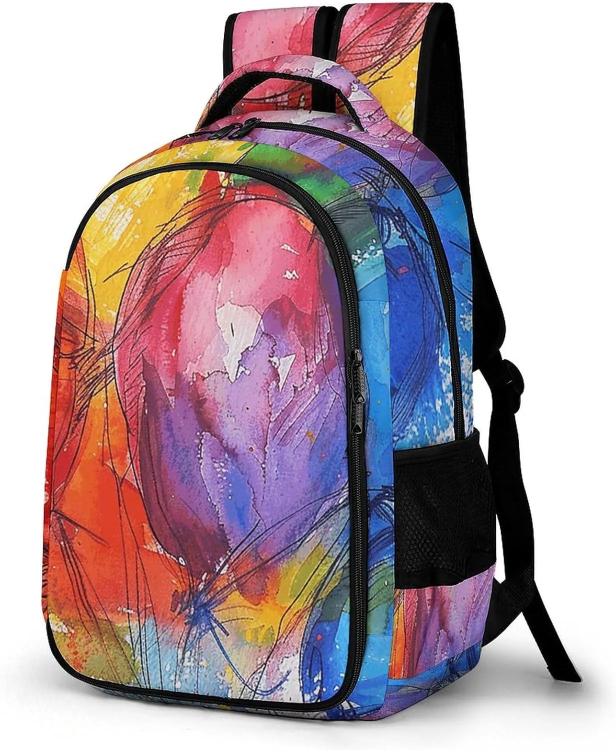 Backpack for Men Women Laptop Backpack Colorful Balloon Pictures Casual Daypack Laptop Bag for Travel