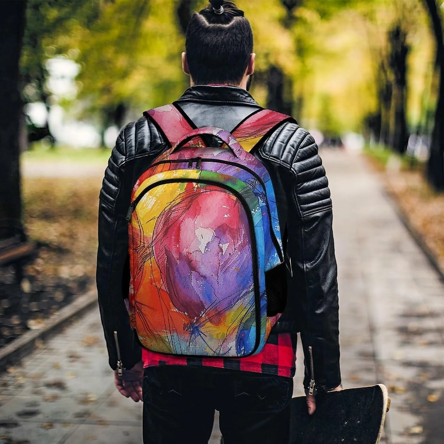Backpack for Men Women Laptop Backpack Colorful Balloon Pictures Casual Daypack Laptop Bag for Travel