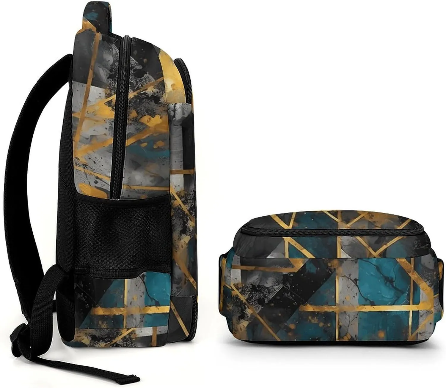 Backpack for Men Women Laptop Backpack Contemporary Art Pattern Casual Daypack Laptop Bag for Travel