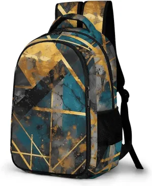 Backpack for Men Women Laptop Backpack Contemporary Art Pattern Casual Daypack Laptop Bag for Travel
