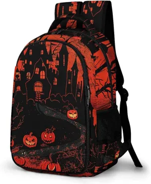 Backpack for Men Women Laptop Backpack Crimson Style Castle Casual Daypack Laptop Bag for Travel