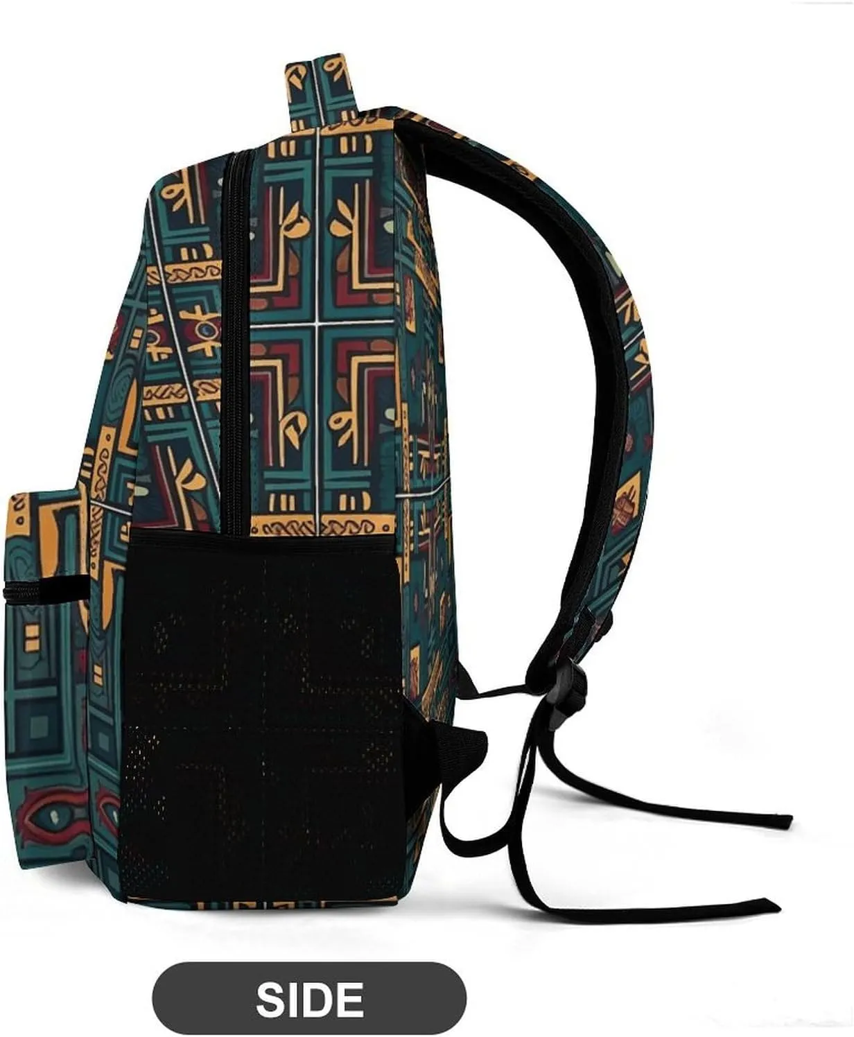 Backpack for Men Women Laptop Backpack Cyan And Red Casual Daypack Laptop Bag for Travel