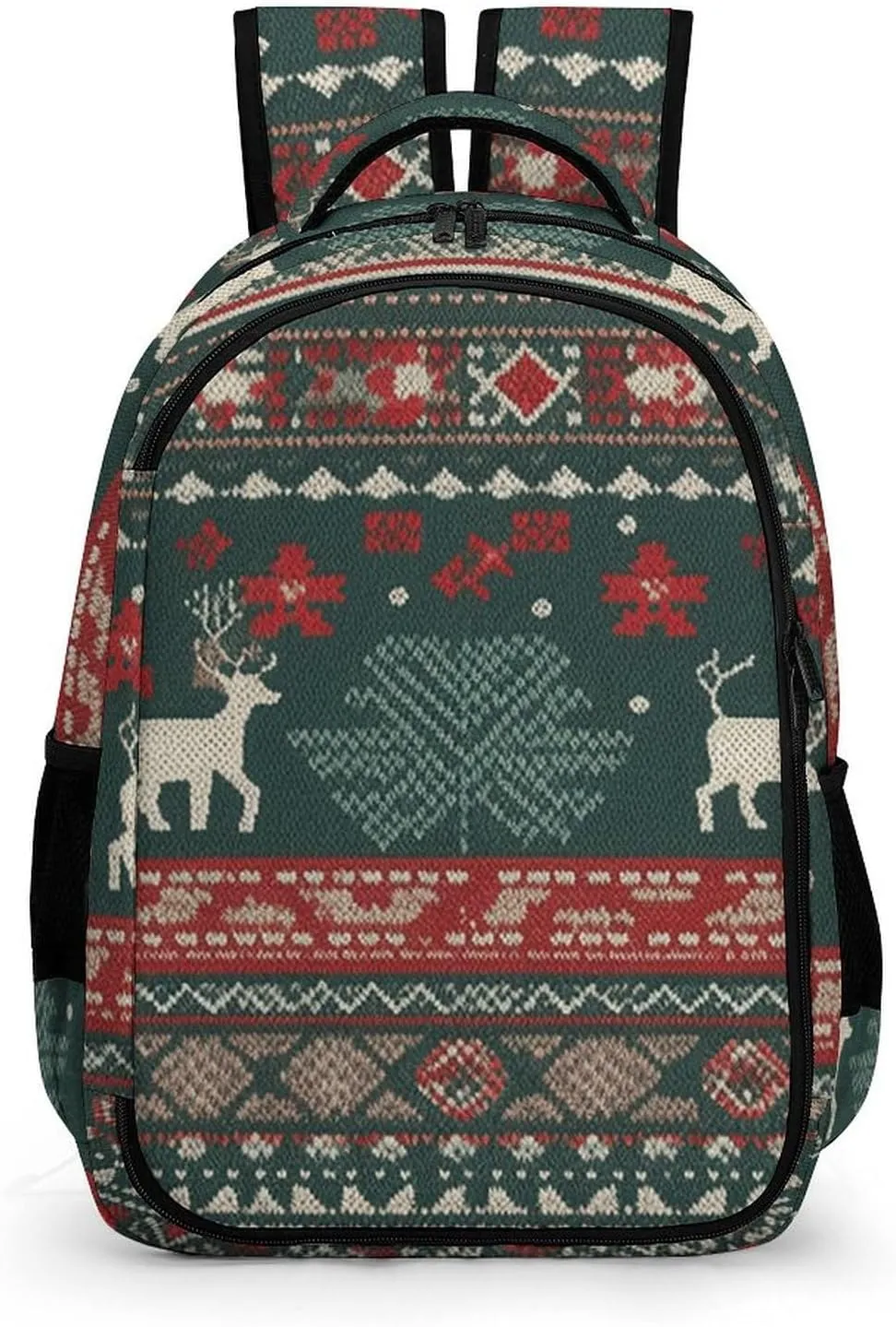 Backpack for Men Women Laptop Backpack Dark Green And Gray Casual Daypack Laptop Bag for Travel