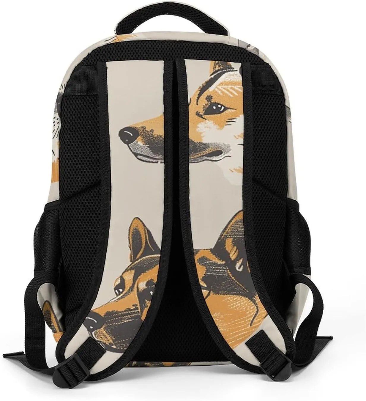 Backpack for Men Women Laptop Backpack Dog Head Pattern Casual Daypack Laptop Bag for Travel