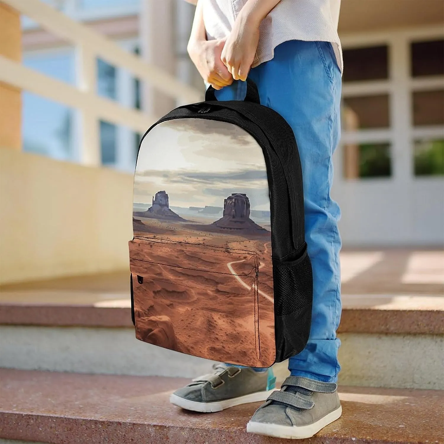 Backpack for Men Women Laptop Backpack Landscape of Monument Valley Casual Daypack Laptop Bag for Travel