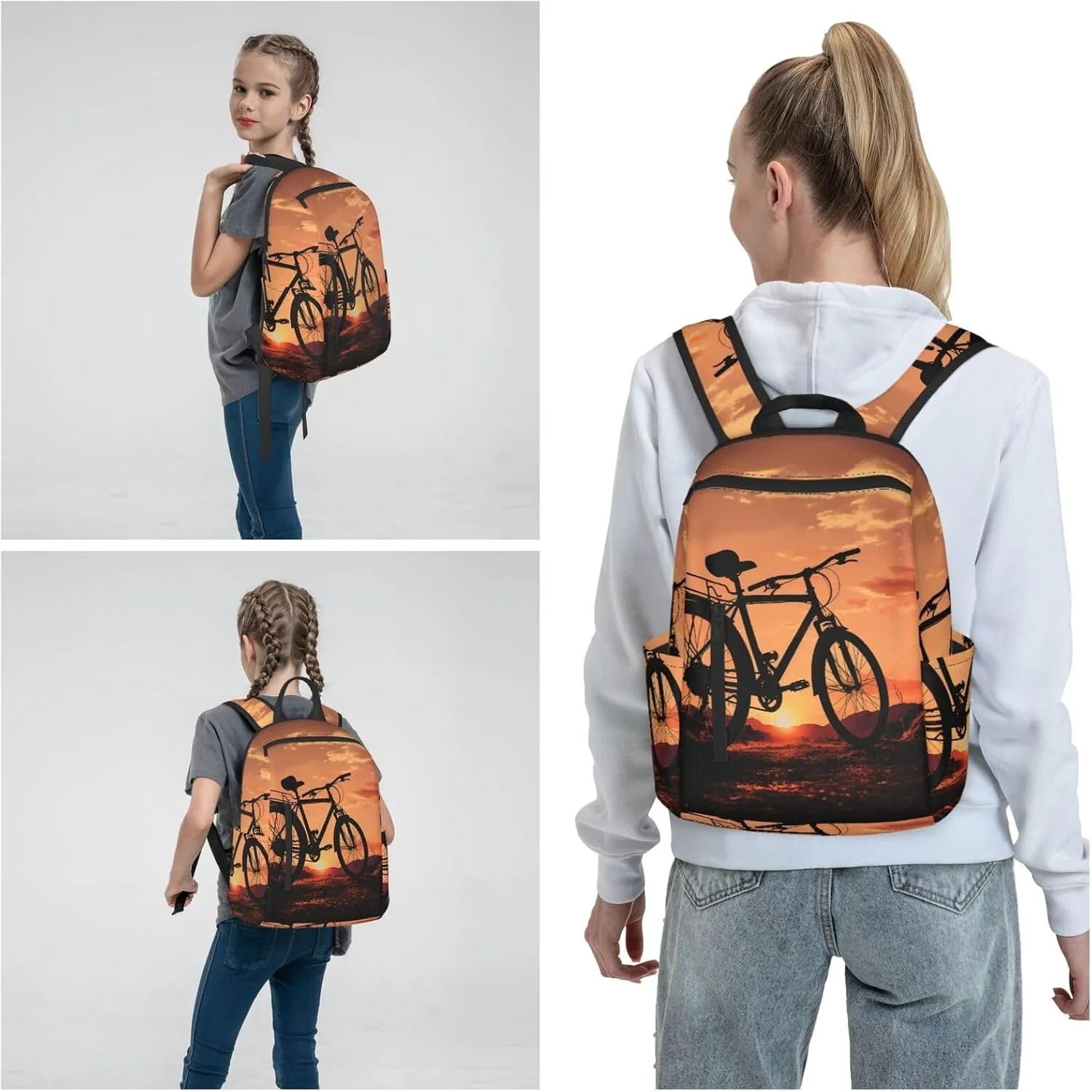 Backpack for Men Women Laptop Backpack Spiral and curve patterns Daypack Laptop Bag for Travel, Road Bicycle, One Size