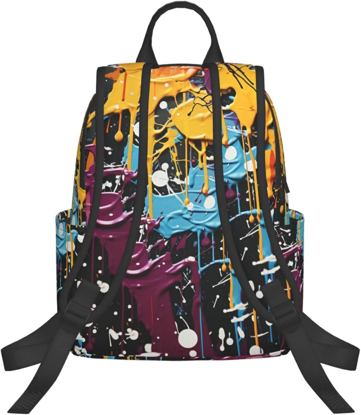 Backpack for Men Women Laptop Backpack Sunset at dusk Daypack Laptop Bag for Travel, Splatter Graffiti, One Size