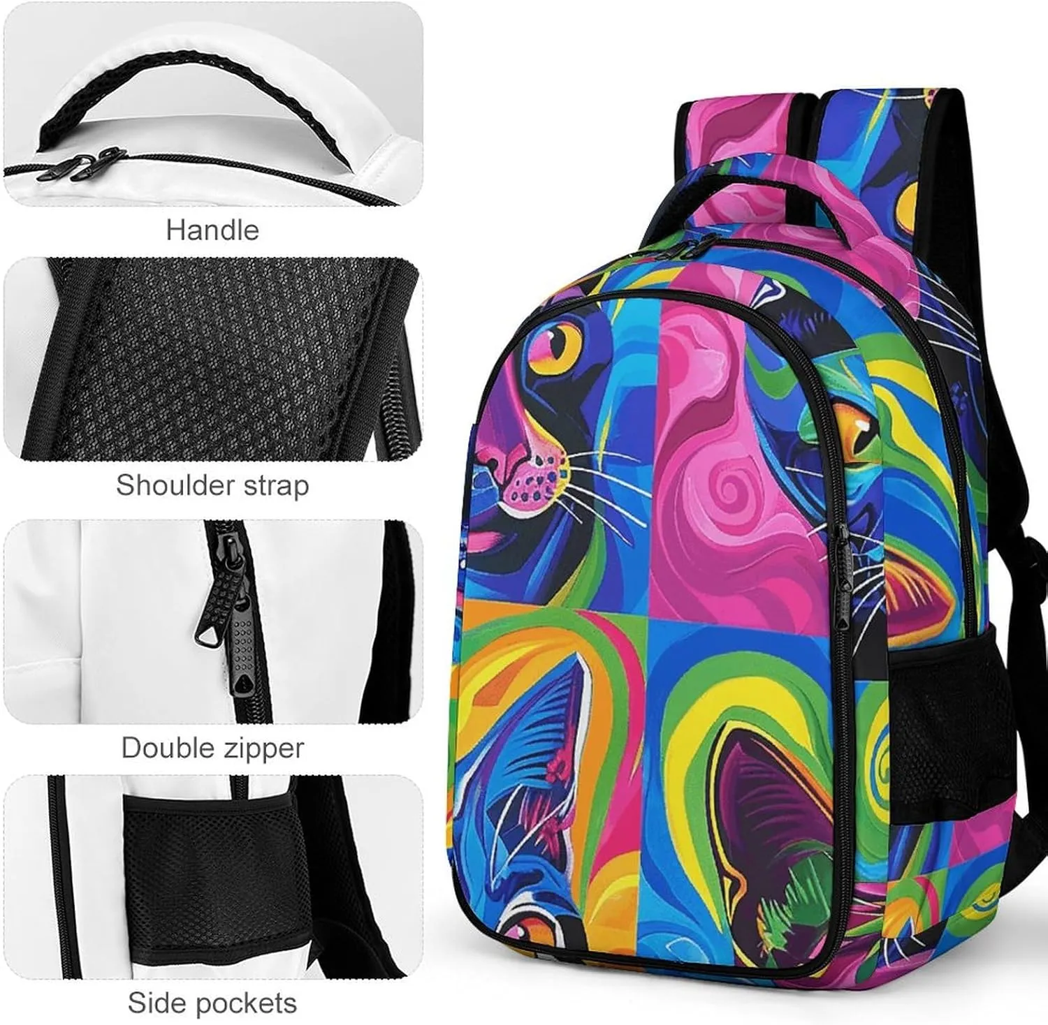 Backpack for Men Women Laptop Backpack Swirls And Spirals Casual Daypack Laptop Bag for Travel