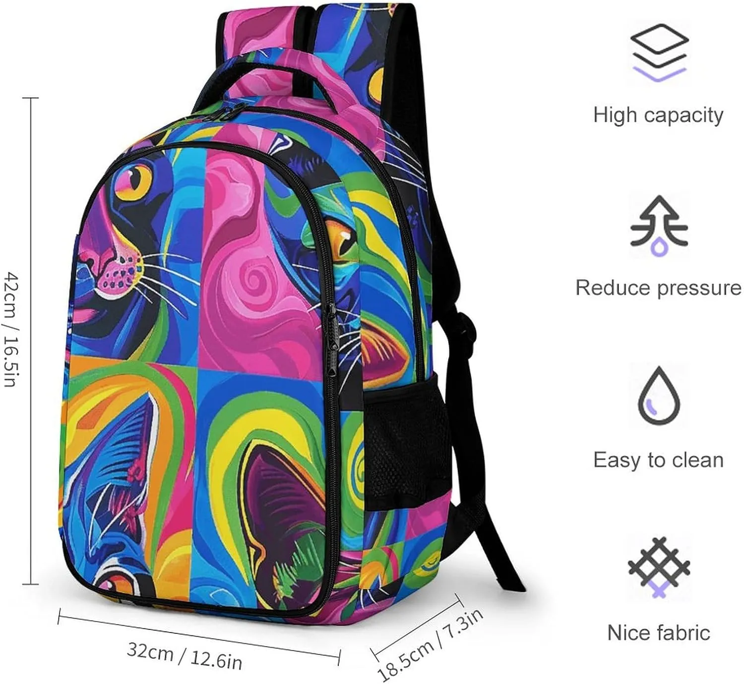 Backpack for Men Women Laptop Backpack Swirls And Spirals Casual Daypack Laptop Bag for Travel