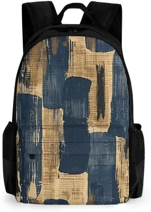 Backpack for Men Women Laptop Backpack Woodcut Style Graphics Casual Daypack Laptop Bag for Travel