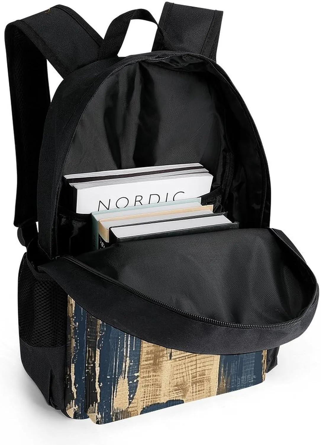 Backpack for Men Women Laptop Backpack Woodcut Style Graphics Casual Daypack Laptop Bag for Travel