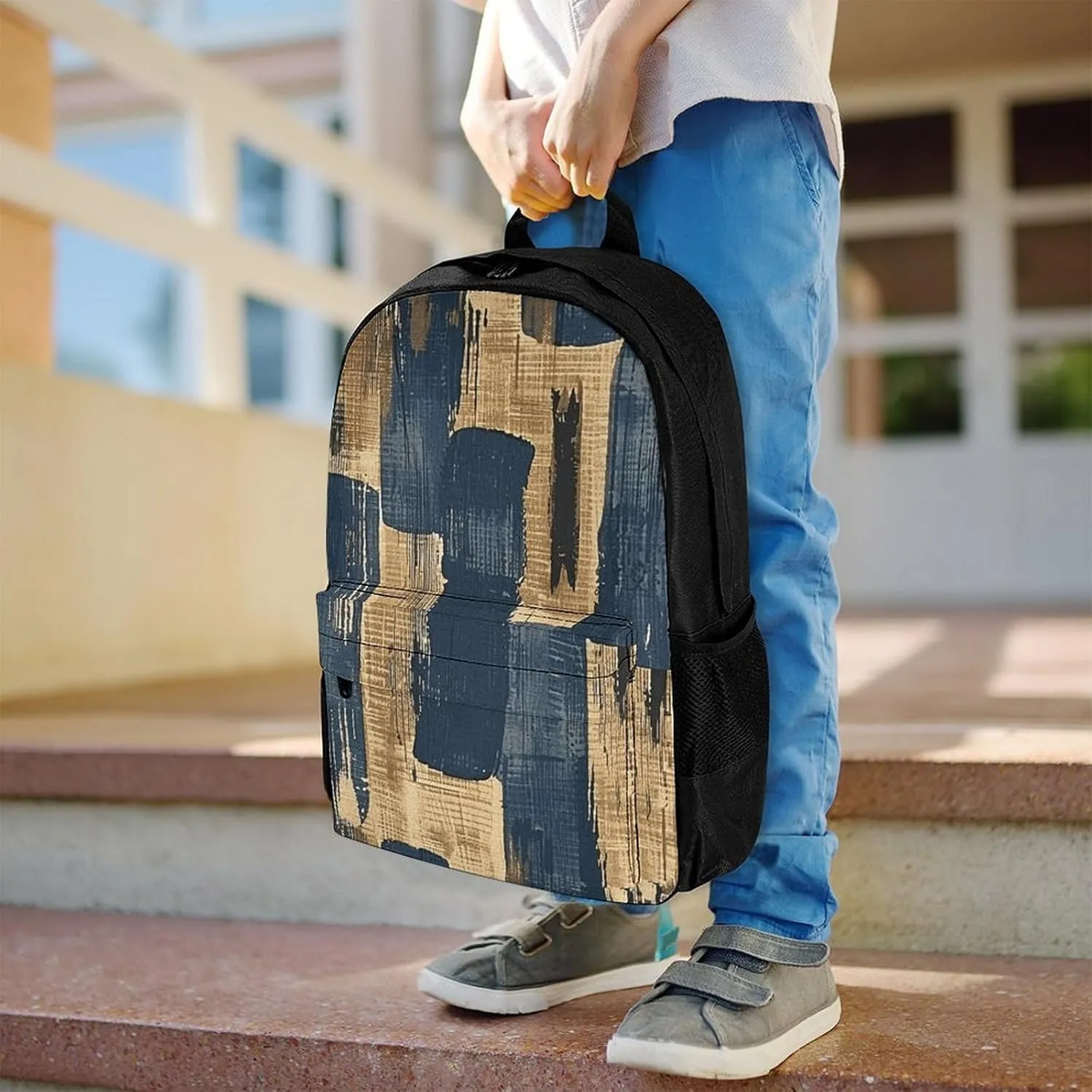 Backpack for Men Women Laptop Backpack Woodcut Style Graphics Casual Daypack Laptop Bag for Travel
