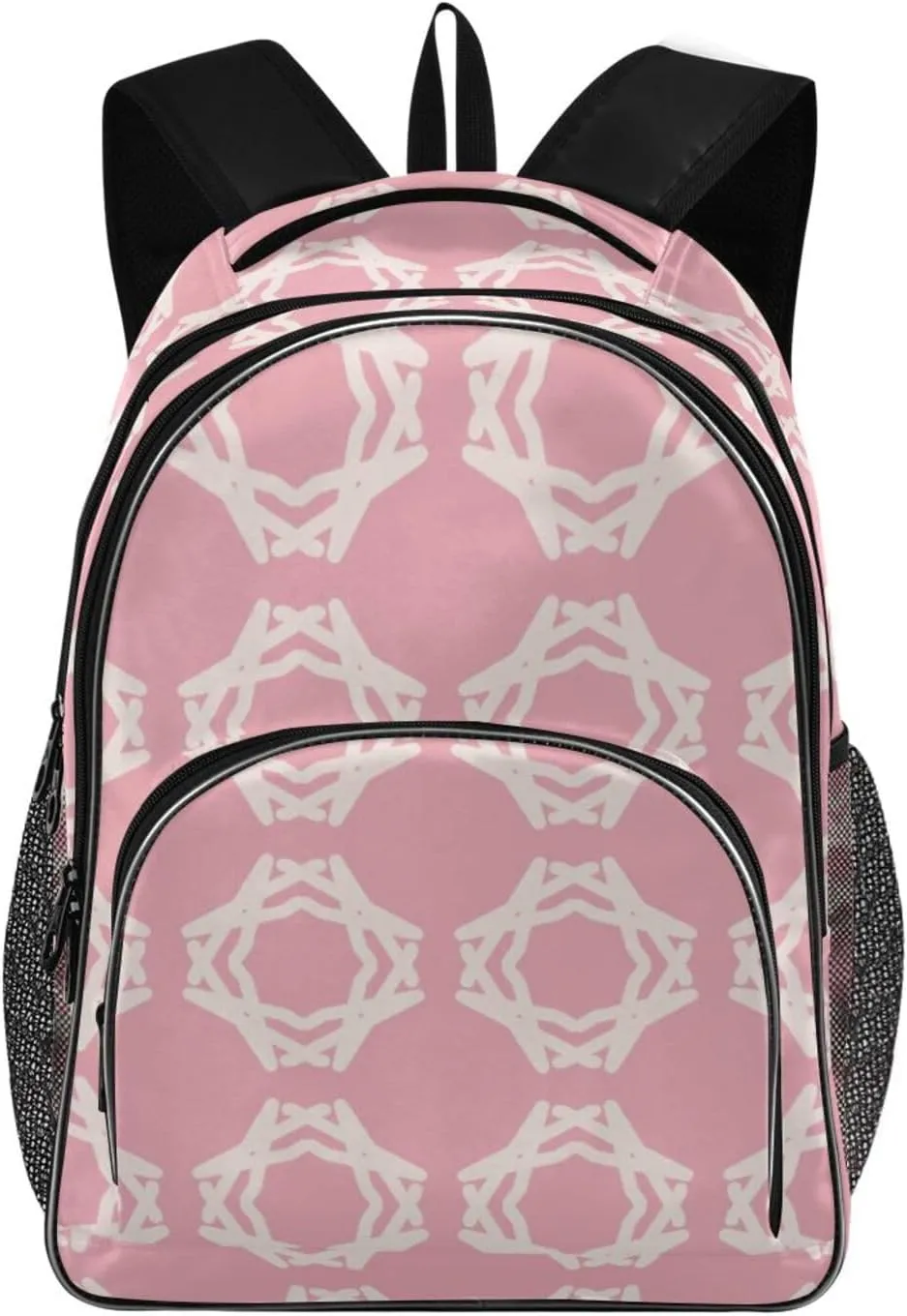 Backpacks 22L Three Layer Arc Book Bag Lightweight for Travel Camping Hiking Rucksack Daypack Kids & Adults Coral White