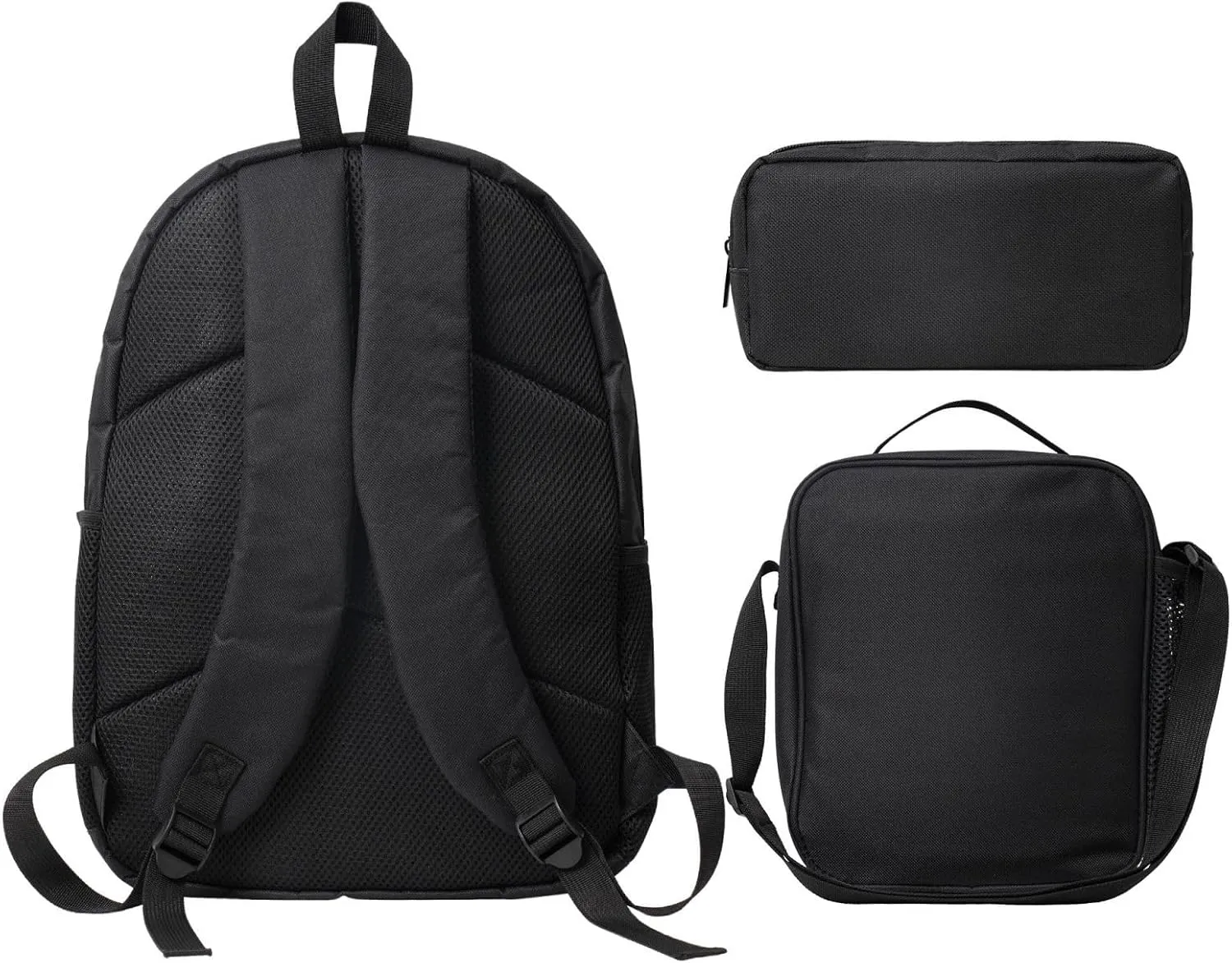 Backpacks Pen Bag Lunch Bag Set Darth Masks Vader Casual Elementary Daypacks Lightweight Elementary Laptop Backpack Camping Travel Bookbag