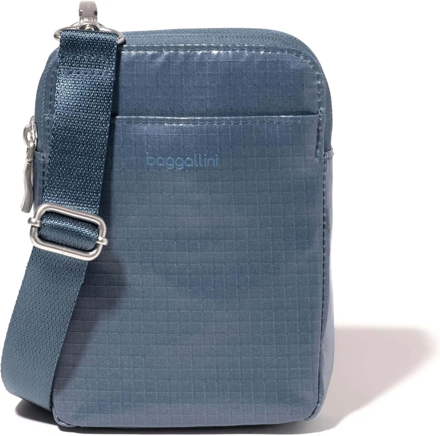 Baggallini Modern Take Two RFID Crossbody_Discontinued, Mist Gloss Ripstop