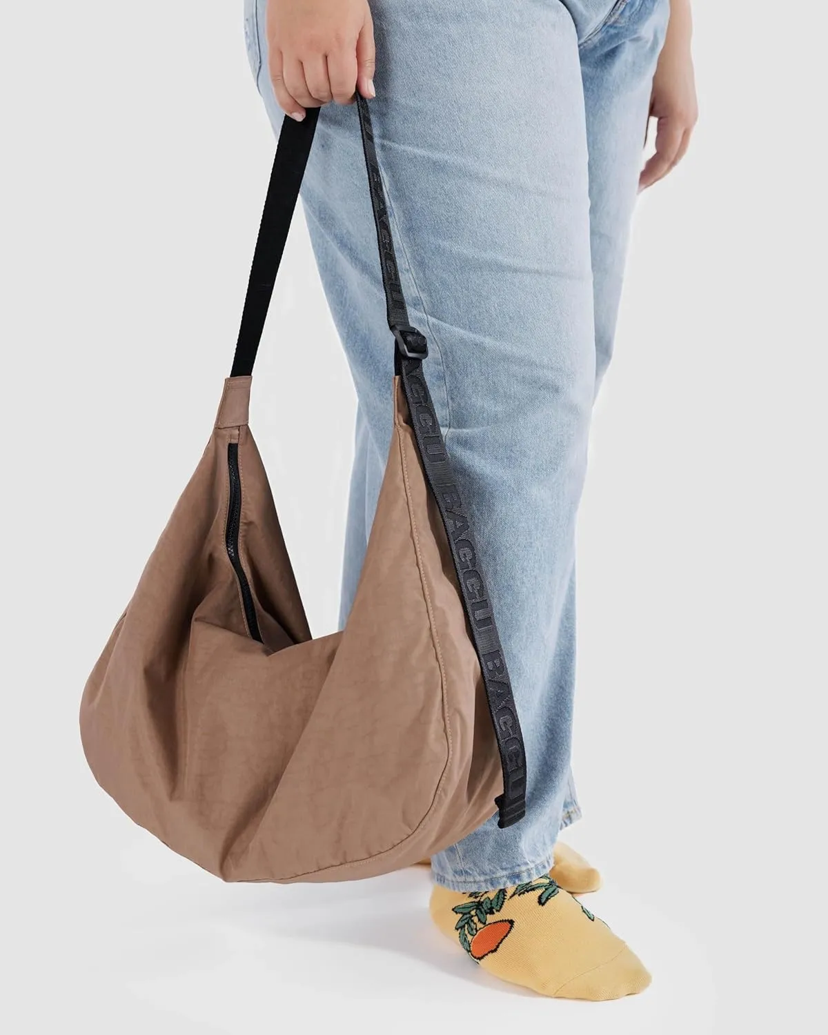 BAGGU Large Nylon Crescent Bag