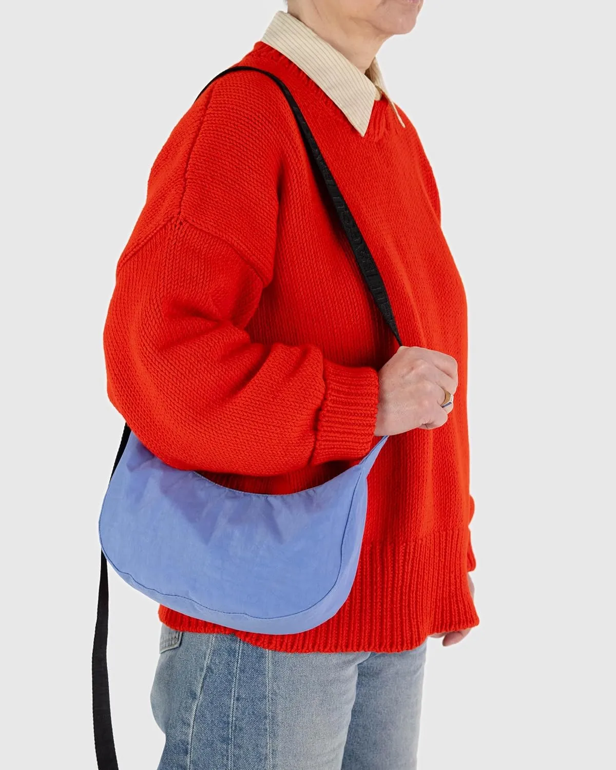 BAGGU Small Nylon Crescent Bag