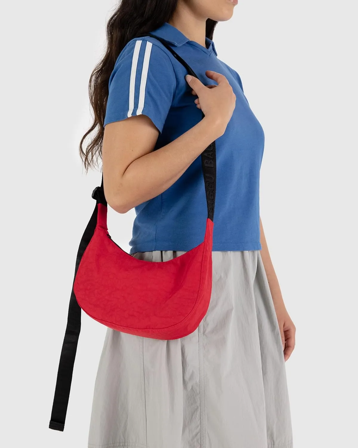 BAGGU Small Nylon Crescent Bag