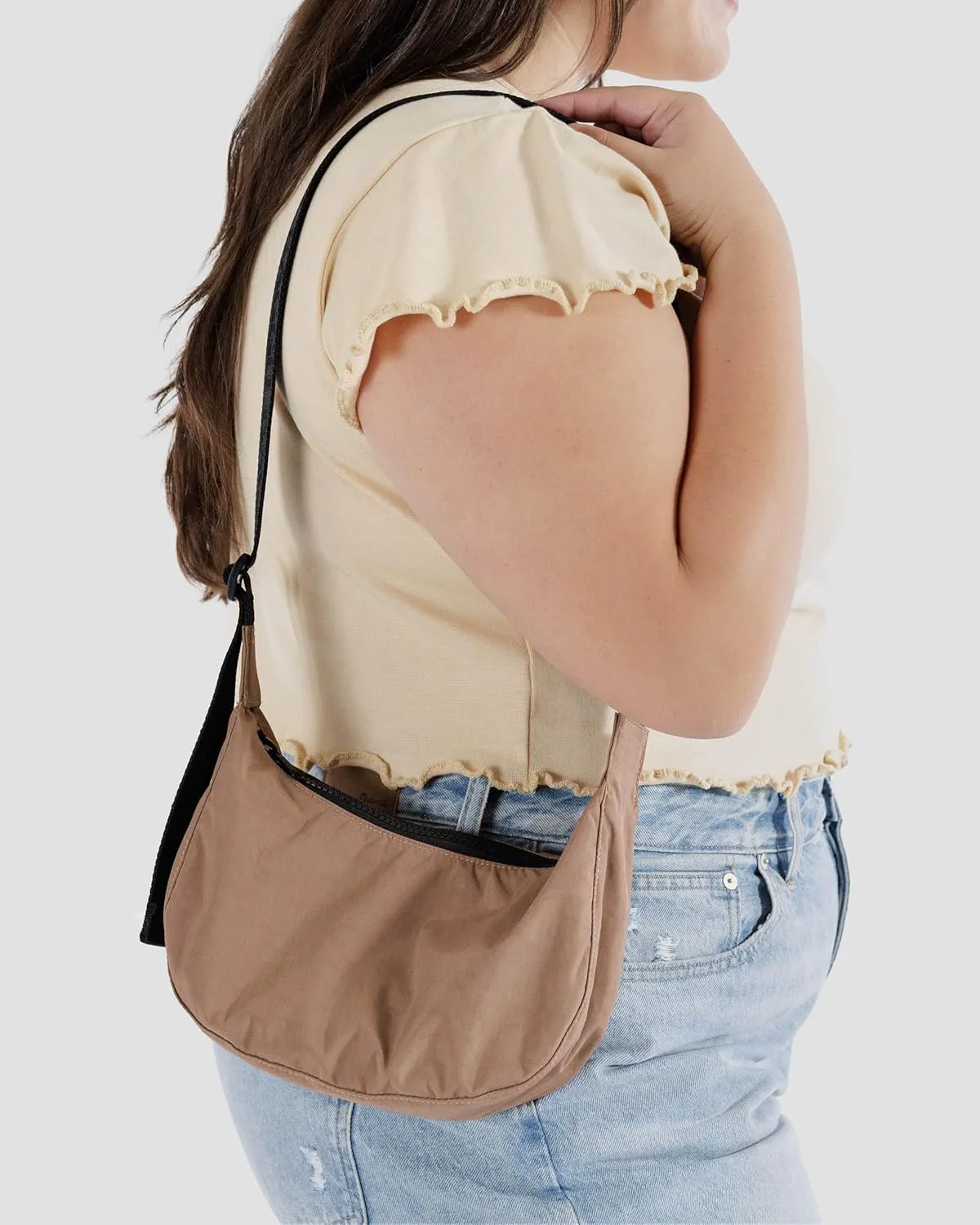 BAGGU Small Nylon Crescent Bag