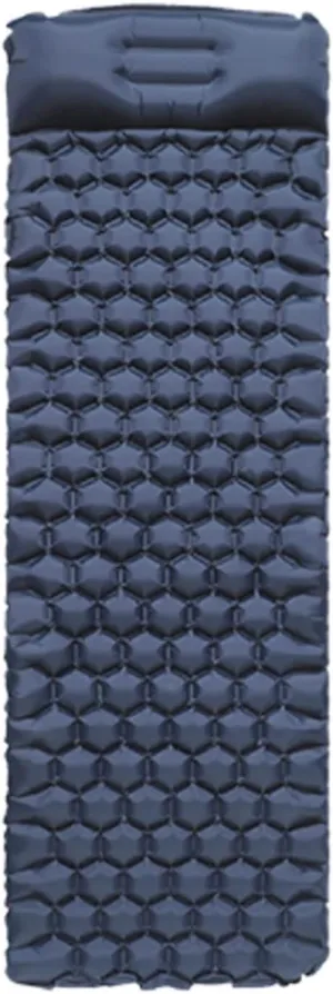 Beach Blankets Inflatable Sleeping Pad Lightweight Waterproof Moisture-Proof Nylon TPU Air Mattress Portable Mattress Camping Mat(Black)