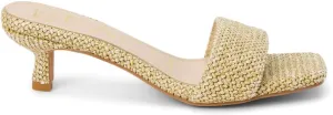BEACH by Matisse Womens Capricorn Kitten Slide Dress Casual Casual Low Heel 1-2" - Beige