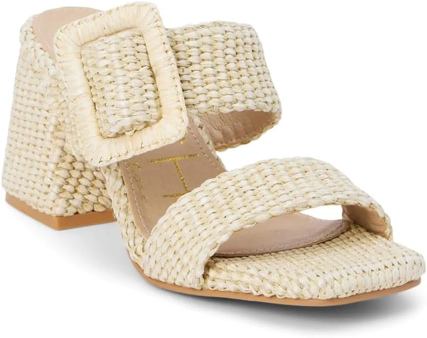 BEACH by Matisse Womens Lucy Block Casual Sandals Casual High Heel 3" & Up - Beige