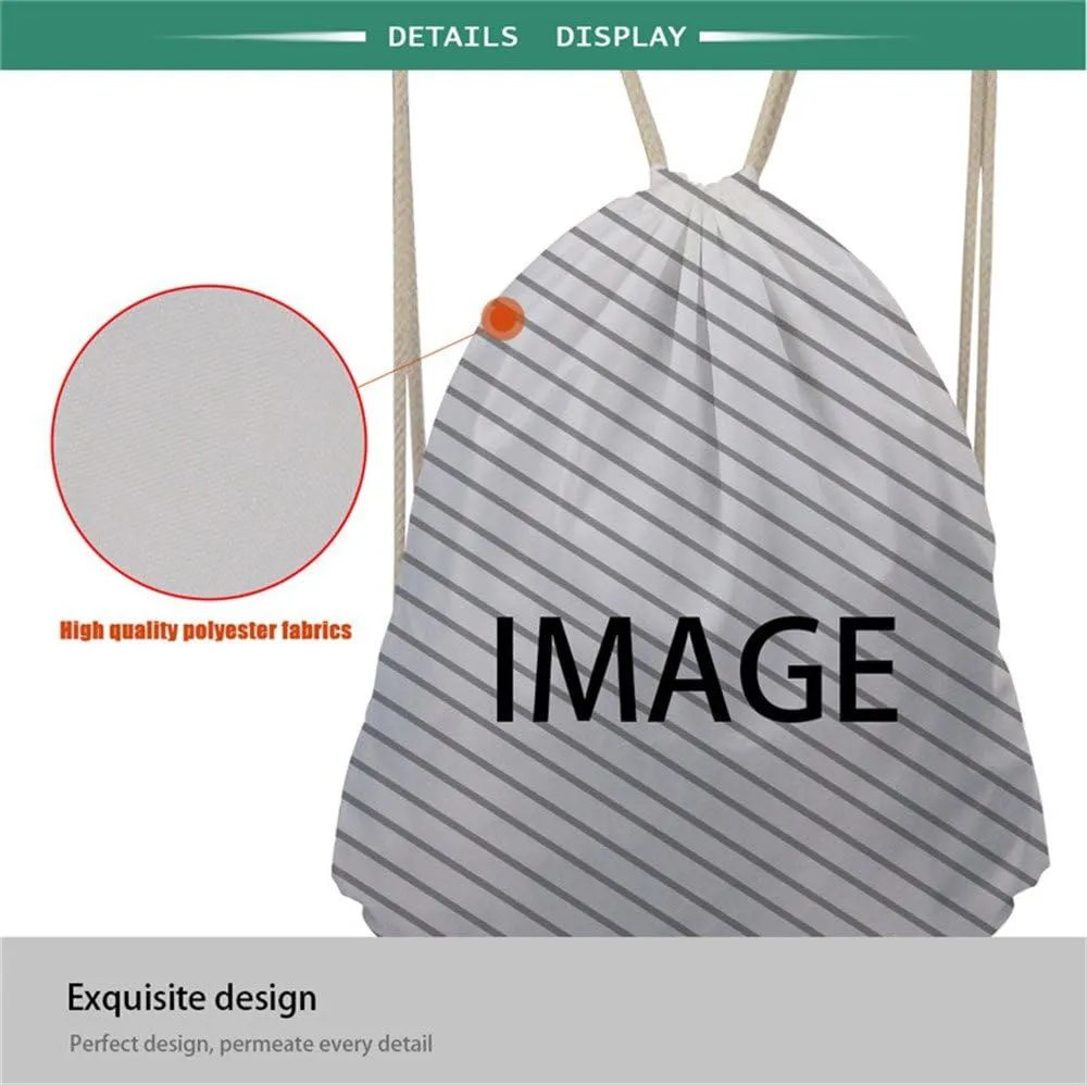 Beauty Collector School Drawstring Backpack Piano Music Class Bookbags for Teens One_Size