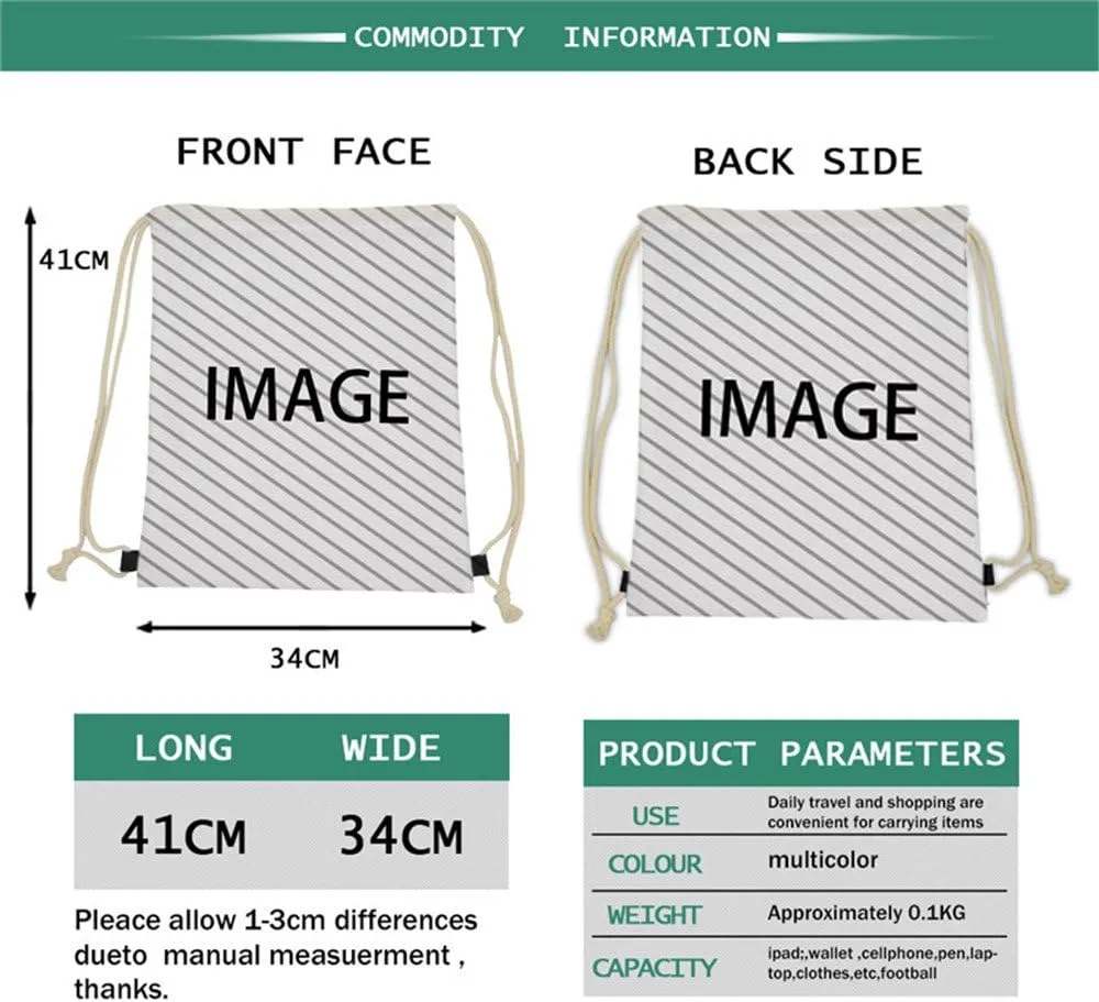 Beauty Collector School Drawstring Backpack Piano Music Class Bookbags for Teens One_Size