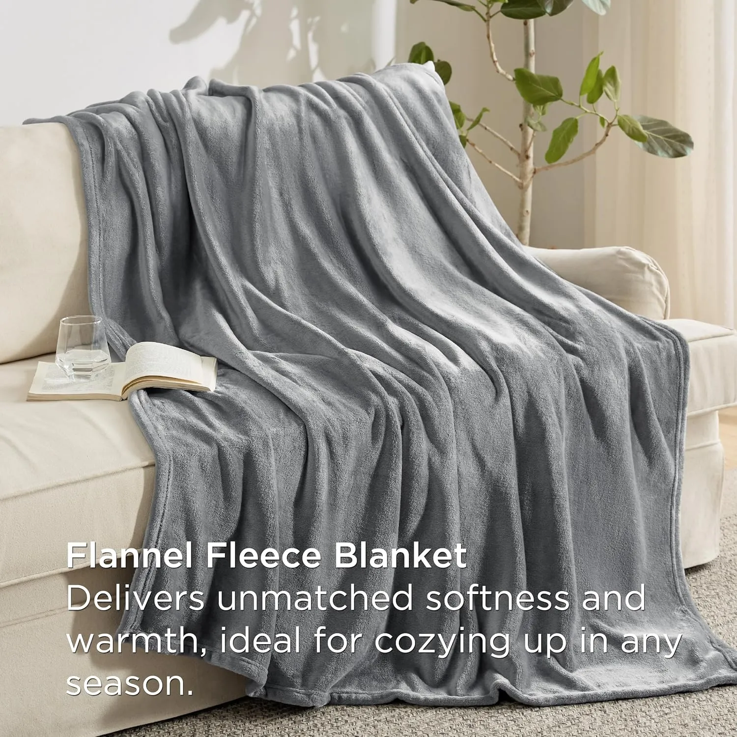 Bedsure Full Comforter Set Black, 8 Pieces Prewashed Full Size Bed in a Bag with Soft Fleece Bed Blanket, Down Alternative Bedding Set for All Seasons, Sheets, Pillowcases & Shams
